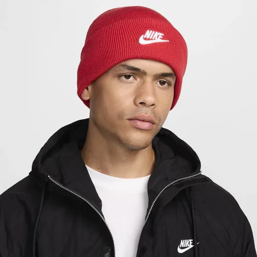 Nike Peak Futura Beanie колір червоний