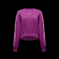 Nike Sportswear Phoenix Fleece женская Over-оверсайз Crew-Neck свитшот цвет фиолетовый
