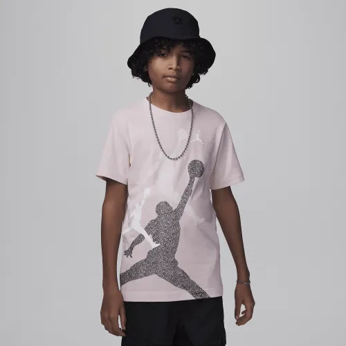 Nike Jordan Big дитячі Gradient Stacked Jumpman футболка Pink