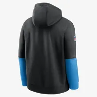 Carolina Panthers Sideline Team Issue Club мужские Nike NFL Pullover Толстовка с капюшоном цвет черный