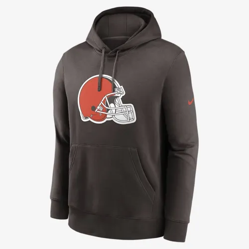 Cleveland цвет коричневыйs Club Logo мужские Nike NFL Pullover Толстовка с капюшоном цвет коричневый