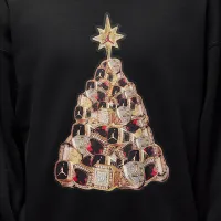 Nike Jordan Brooklyn Fleece чоловічі Crew-neck світшот колір чорний