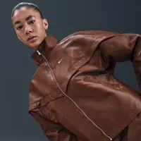 Nike Sportswear Windrunner женская Shine Куртка цвет коричневый