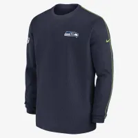 Seattle Seahawks Sideline Coach Men’s Nike NFL Long-Sleeve Top синий