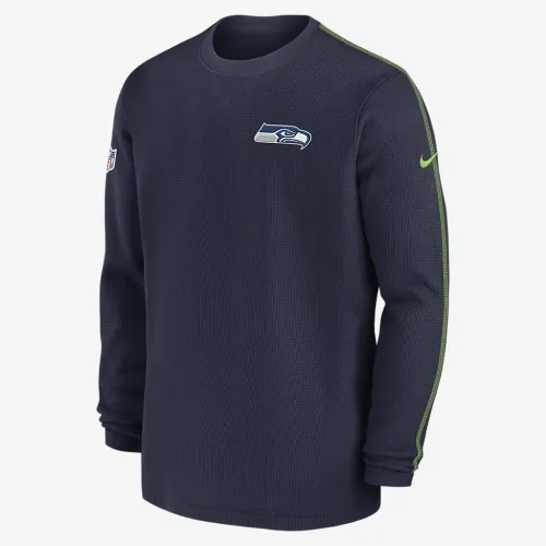 Seattle Seahawks Sideline Coach Men’s Nike NFL Long-Sleeve Top блакитний