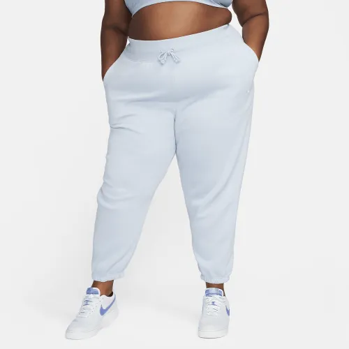 Nike Sportswear Phoenix Fleece женская С высокой Талией оверсайз Sweatpants (большие размеры) синий