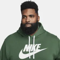 Nike Sportswear Club Fleece чоловічі Graphic Pullover Толстовка з капюшоном колір зелений