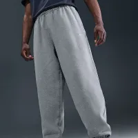 Nike Solo Swoosh чоловічі Cuffed Fleece Pants колір сірий