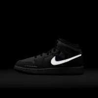 Nike Air Jordan 1 Mid Wings Big детские Кроссовки цвет серый