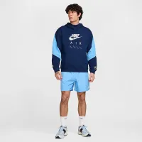 Nike Air мужские Fleece Pullover Толстовка с капюшоном синий