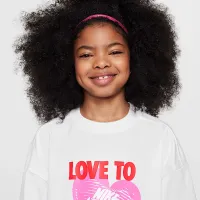 Nike Sportswear Big дитячі (Girls') футболка колір білий