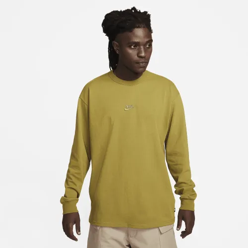 Nike Sportswear Premium Essentials чоловічі Long-Sleeve футболка колір зелений