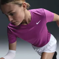 Nike Dri-FIT женская футболка цвет фиолетовый