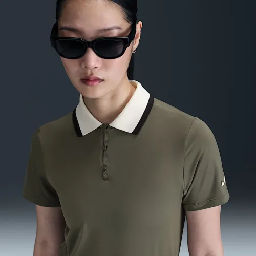 Nike Tour женская Dri-FIT Short-Sleeve для гольфа Polo цвет серый