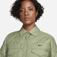 Nike Sportswear Essential жіноча Quilted Trench колір зелений