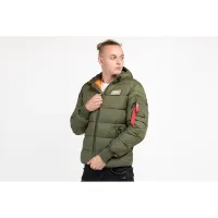 Куртка Alpha Industries Hooded Puffer 118113257 - зеленая