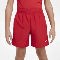 Nike Multi Big детские (для мальчиков) Dri-FIT тренировочные шорты цвет красный