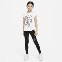 Nike Air Little детские футболка and лосины набор цвет черный
