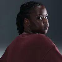 Nike Sportswear Phoenix Fleece жіноча оверсайз Crew-Neck світшот (великі розміри) колір червоний