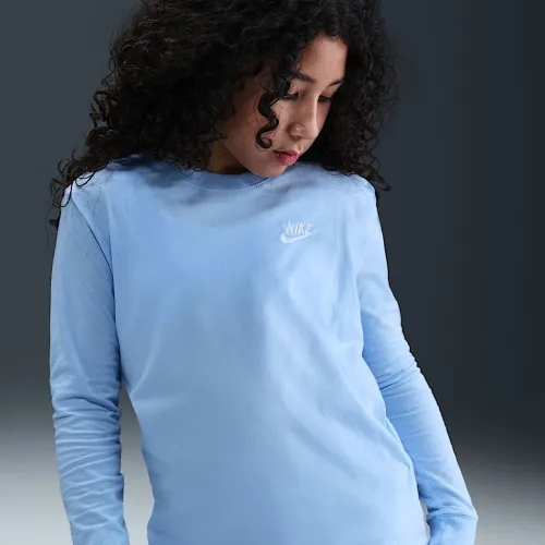 Nike Sportswear Big дитячі Long-Sleeve футболка блакитний