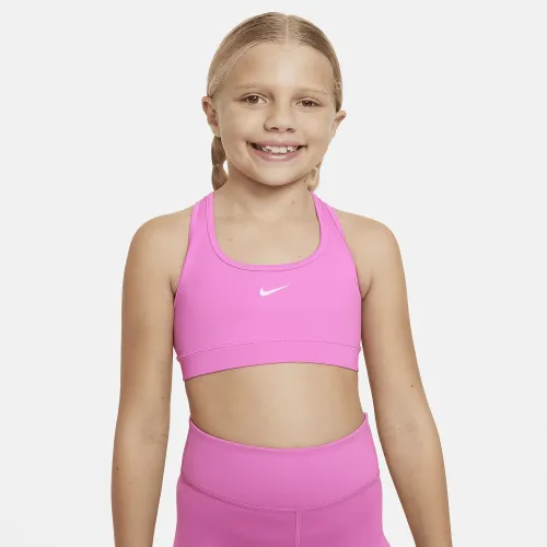 Nike Swoosh Big дитячі (Girls') Sports Bra Pink