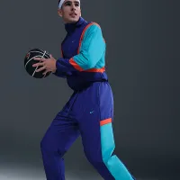 Nike Icon мужские Woven баскетбольные Pants цвет фиолетовый