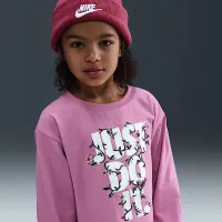 Nike Little дитячі Printed Club Long Sleeve футболка and лосіни комплект колір фіолетовий