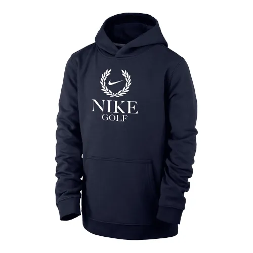 Nike для гольфу Club Fleece Big дитячі (для хлопчиків) Pullover Толстовка з капюшоном блакитний