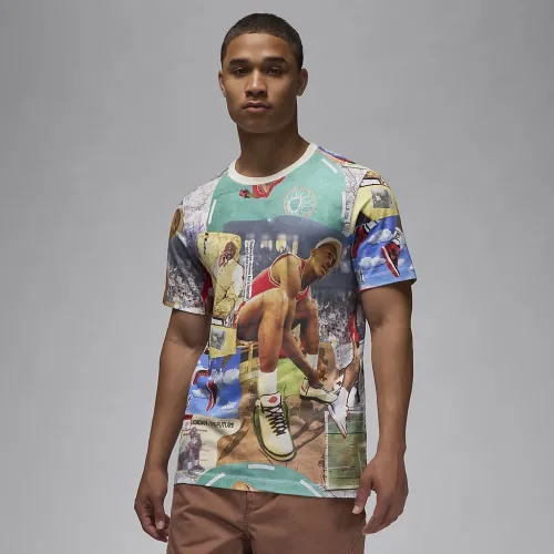 Nike Jordan Flight Essentials чоловічі Printed футболка колір білий