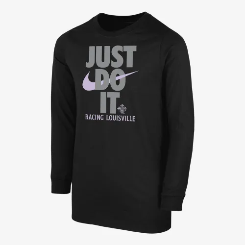 Racing Louisville Big дитячі (для хлопчиків) Nike Soccer Long-Sleeve футболка колір чорний