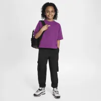 Nike Sportswear Big дитячі (Girls') Short-Sleeve Top колір фіолетовий