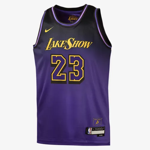 LeBron James Los Angeles Lakers 2024/25 City Edition Big дитячі Nike Dri-FIT NBA Swingman Jersey колір фіолетовий