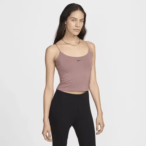 Nike Sportswear Chill Knit жіноча Tight Cami Tank колір фіолетовий