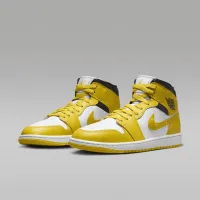 Nike Air Jordan 1 Mid женская Кроссовки цвет белый