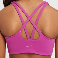 Nike One Big дитячі (Girls') Long-Line Sports Bra колір фіолетовий