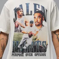 Nike Jalen Hurts чоловічі футболка колір білий