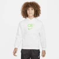 Nike CR7 Big детские Club Fleece Soccer Толстовка с капюшоном цвет белый