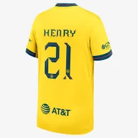 Henry Martín Club America 2024/25 Stadium Home Bid дитячі Nike Dri-FIT Soccer Jersey Yellow