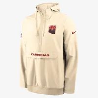 Arizona Cardinals Rivalries Collection Sideline Anorak чоловічі Nike NFL 1/2-Zip Hooded Куртка колір коричневий