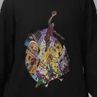 Nike Jordan жіноча оверсайз Long-Sleeve футболка колір чорний