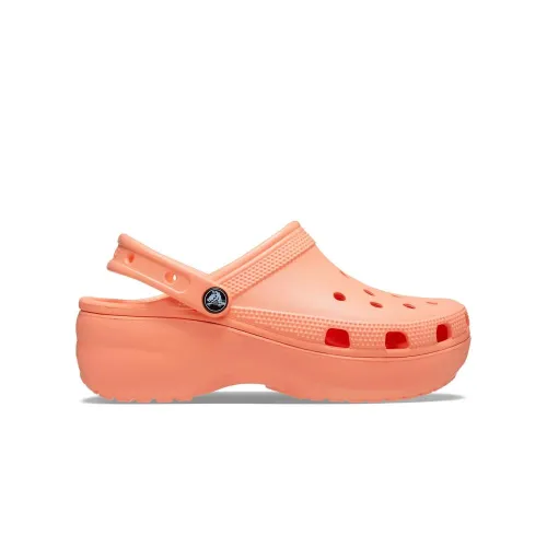 Шлёпанцы Crocs Classic Platform Clog 206750-83E - Оранжевые
