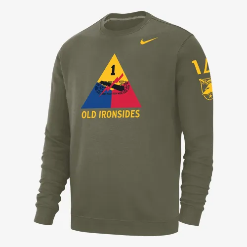 Army мужские Nike Club Fleece Ironsides свитшот цвет коричневый