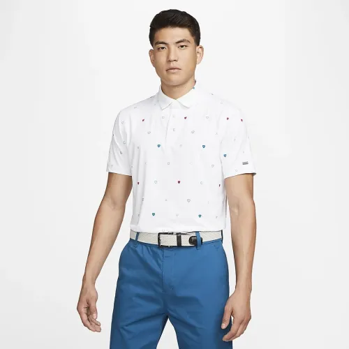 Nike Dri-FIT Player чоловічі Printed для гольфу Polo колір білий