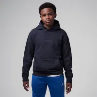 Nike Air Jordan Big детские Fleece Pullover Толстовка с капюшоном цвет черный