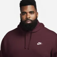 Nike Sportswear Club Fleece Pullover Толстовка с капюшоном цвет красный