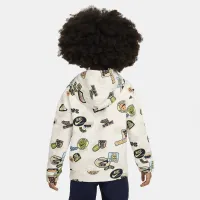 Nike Sportswear Little дитячі Printed Толстовка з капюшоном колір білий