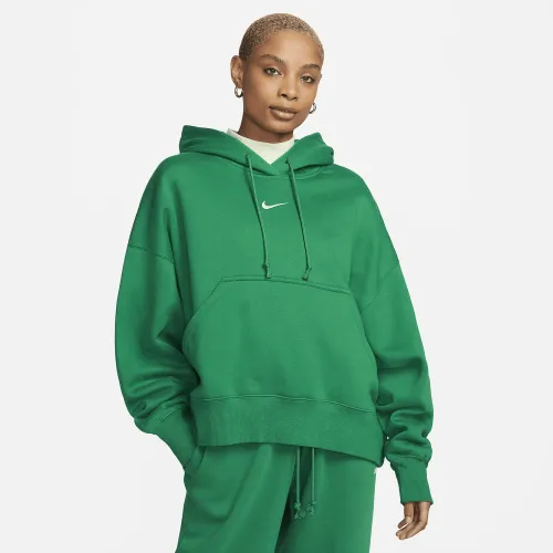 Nike Sportswear Phoenix Fleece жіноча Over-оверсайз Pullover Толстовка з капюшоном колір зелений