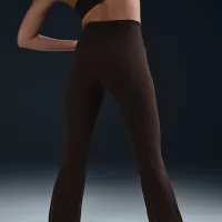 Nike Zenvy жіноча З високою талією Flaколір червоний лосіни колір коричневий