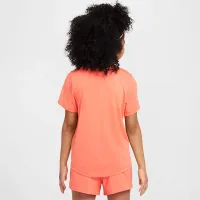 Nike One Fitted Big дитячі (Girls') Dri-FIT Short-Sleeve Top Orange
