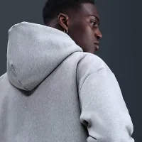 Nike Solo Swoosh чоловічі Full-Zip Fleece Толстовка з капюшоном колір сірий